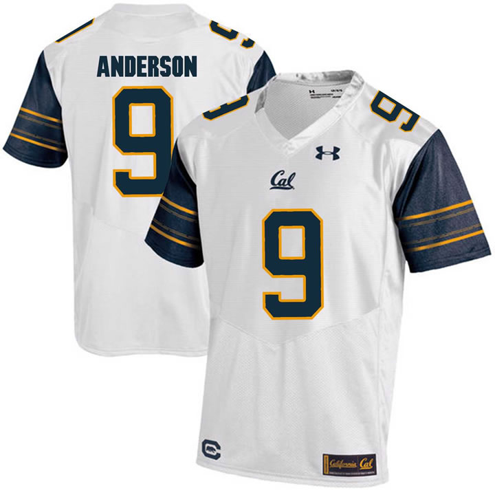 California Golden Bears 9 C.J. Anderson White College Football Jersey DingZhi